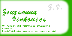 zsuzsanna vinkovics business card